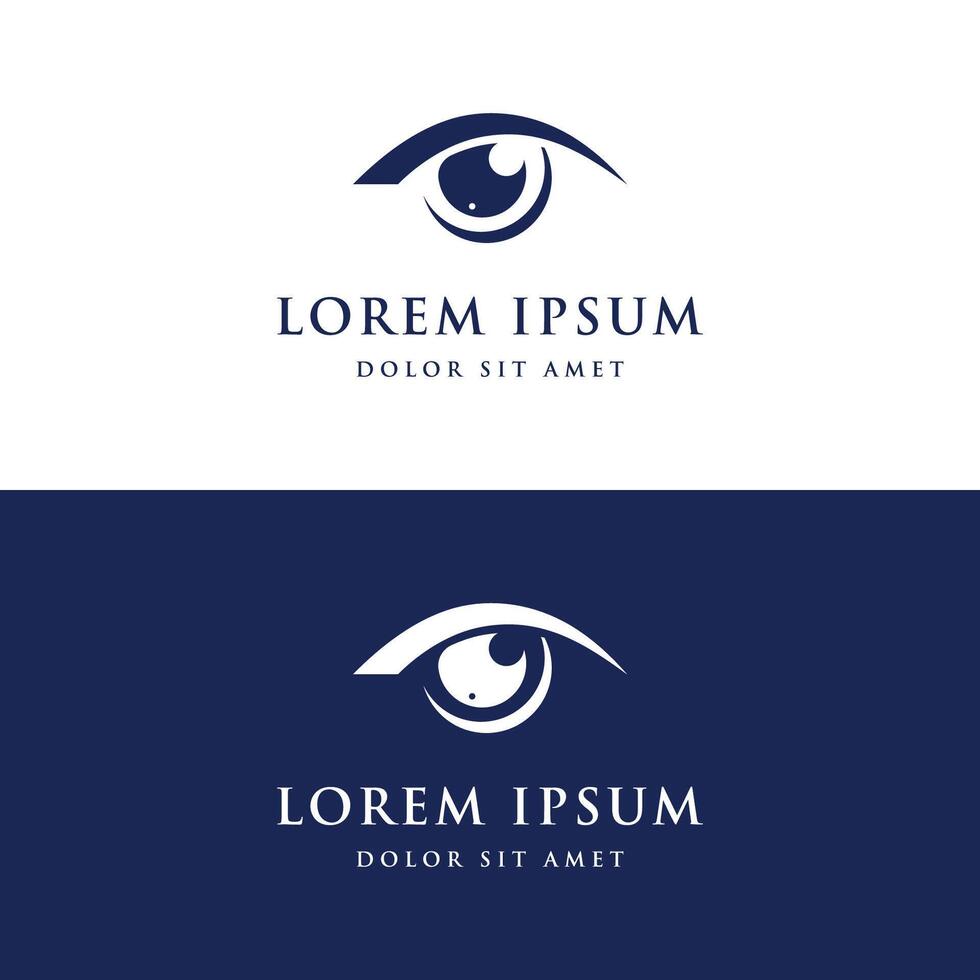 Eye optics logo template design with a creative and modern idea.Logo can be for Business, eye care or clinic and vision. vector