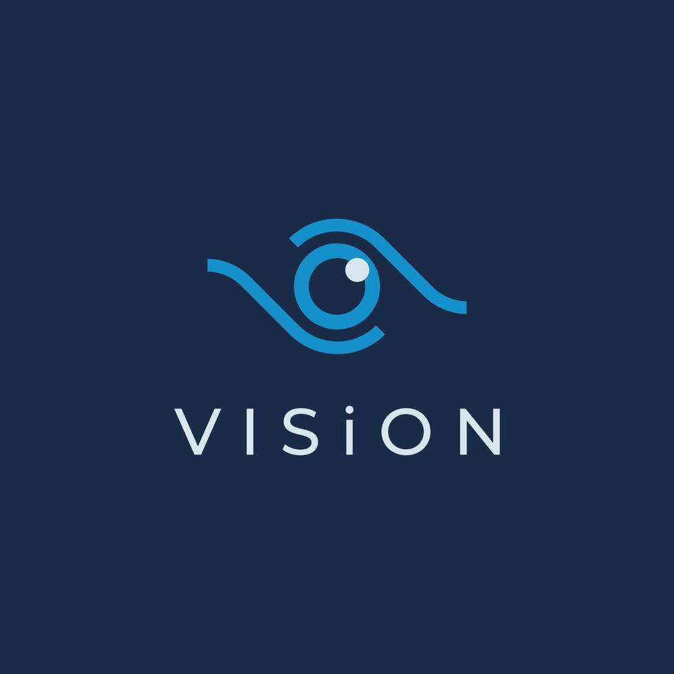 Eye optics logo template design with a creative and modern idea.Logo can be for Business, eye care or clinic and vision. vector