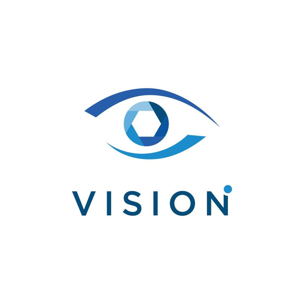 Eye optics logo template design with a creative and modern idea.Logo can be for Business, eye care or clinic and vision. vector