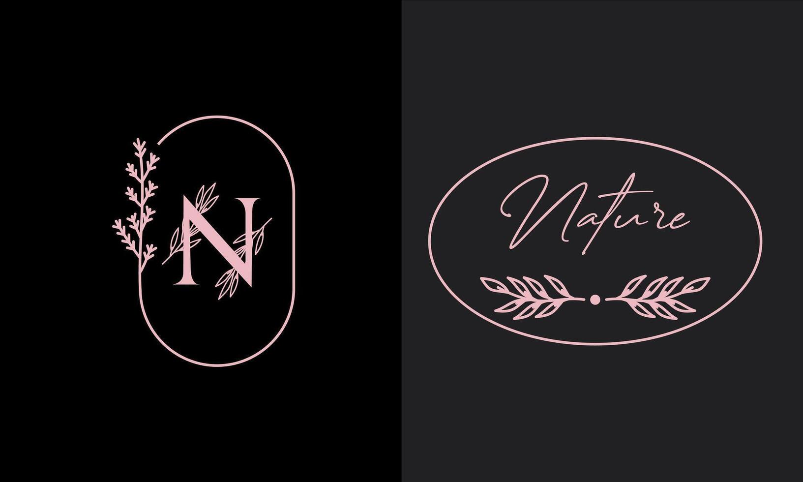 Luxury logo design collection. floral decorative for branding logo, corporate identity and wedding vector