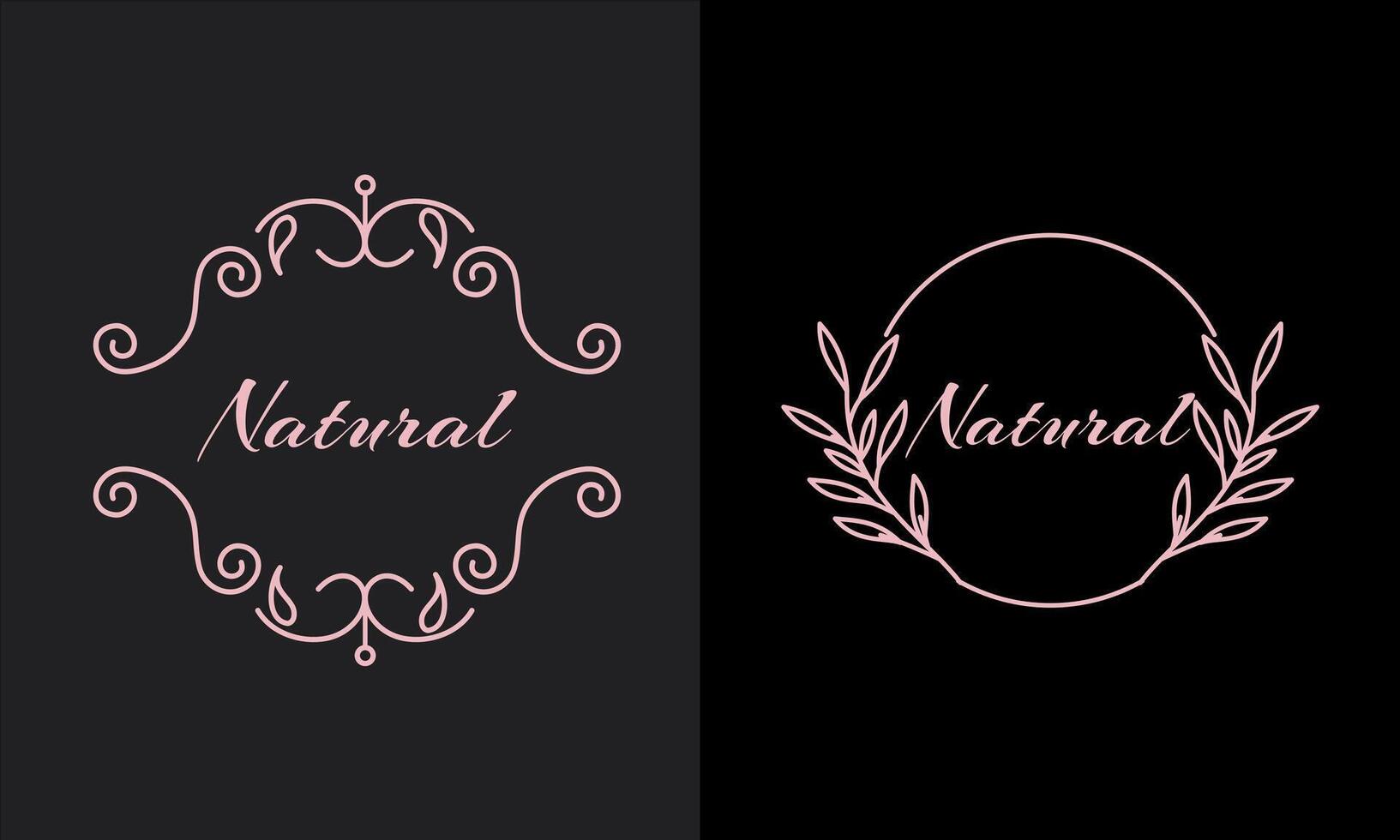 Luxury logo design collection. floral decorative for branding logo, corporate identity and wedding vector