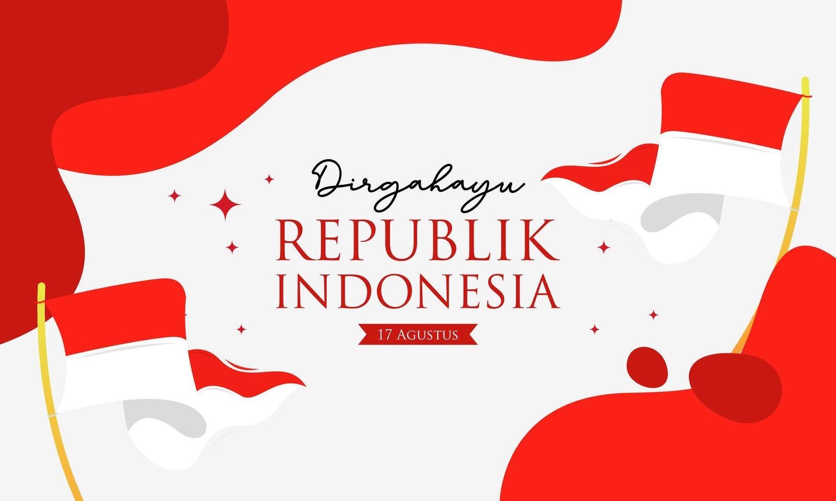 Background Indonesia independence day 17 august concept illustration vector