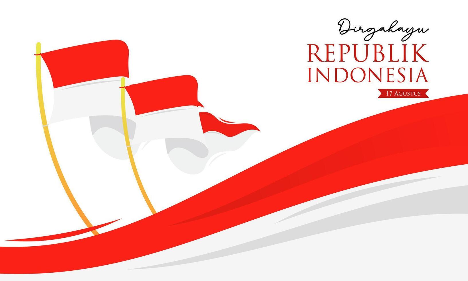 Background Indonesia independence day 17 august concept illustration vector