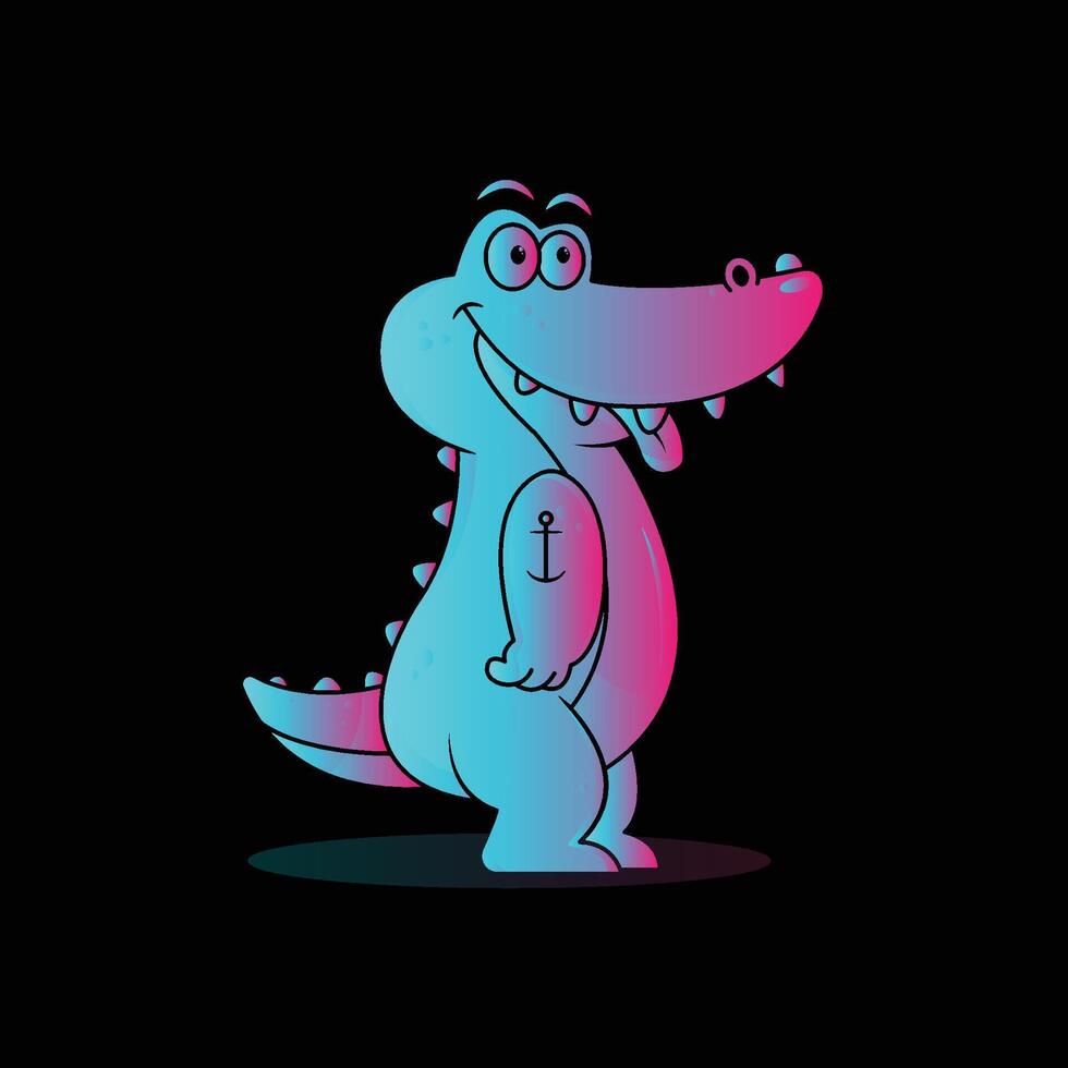 The Illustration of Crocodile Gradient vector