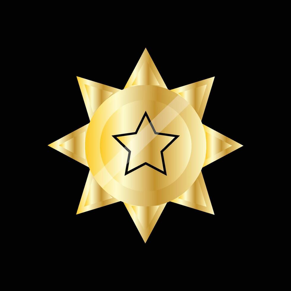 Gold Coin Medal Game vector
