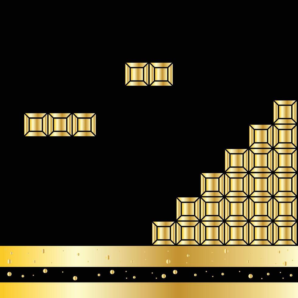 Iron Wall Game Gold vector