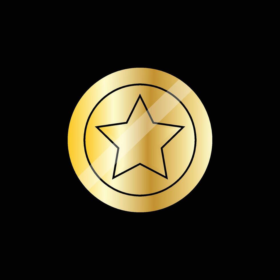 Gold Coin Star Game vector