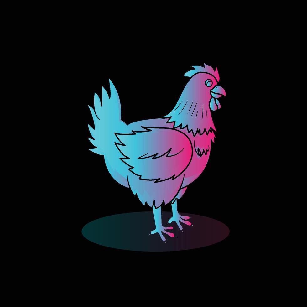 The Illustration of Chicken Gradient vector