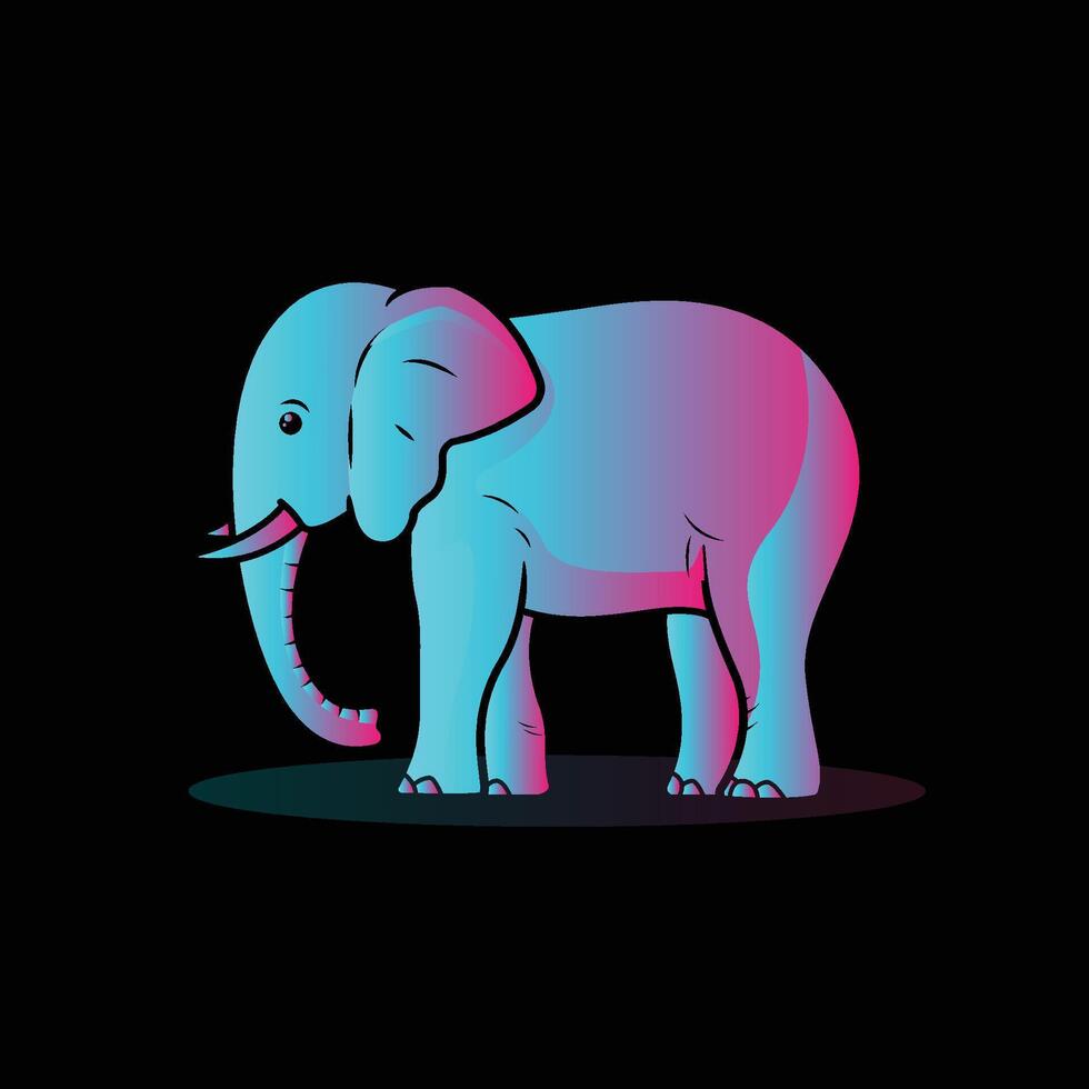 The Illustration of Elephant Gradient vector