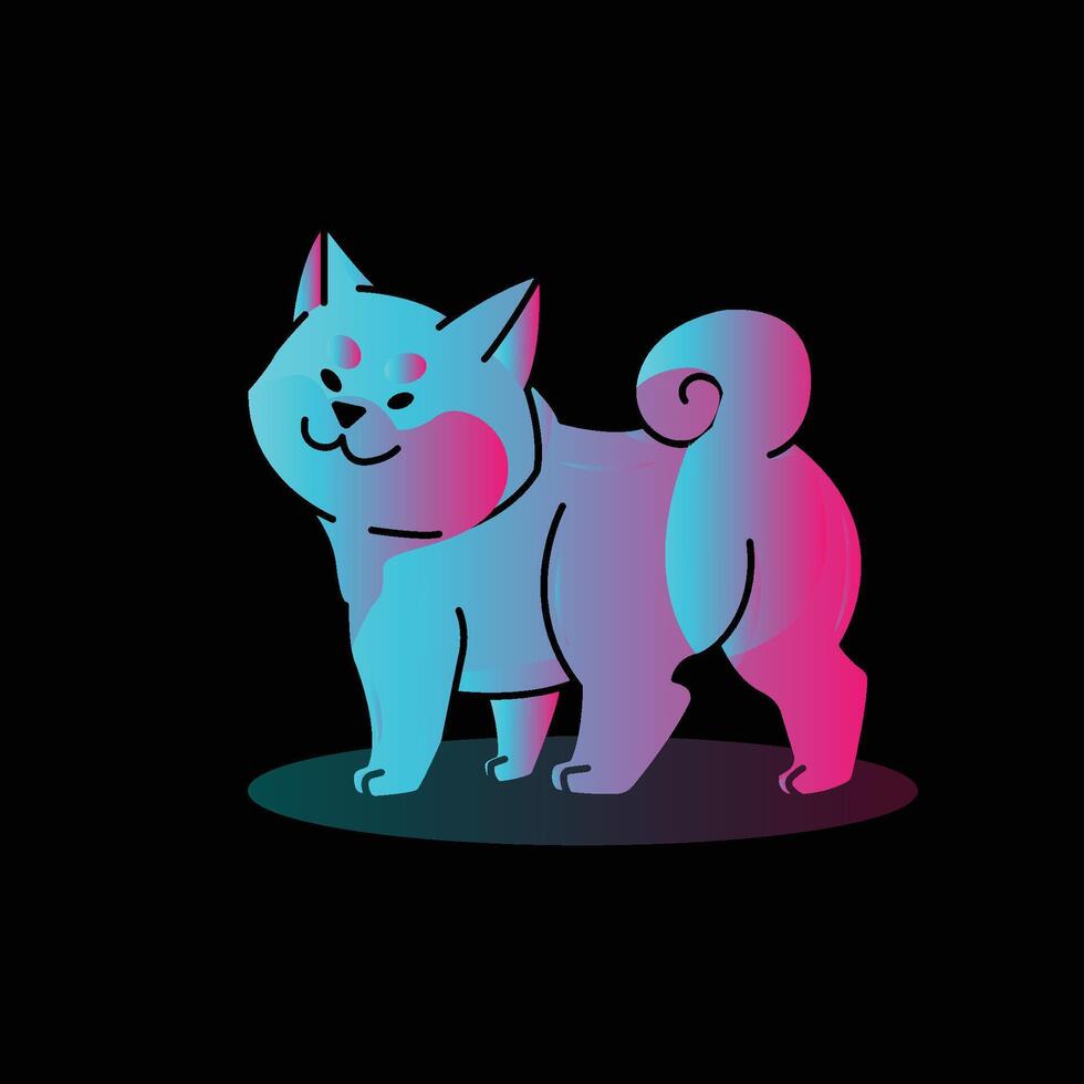 The Illustration of Shiba Inu Gradient vector
