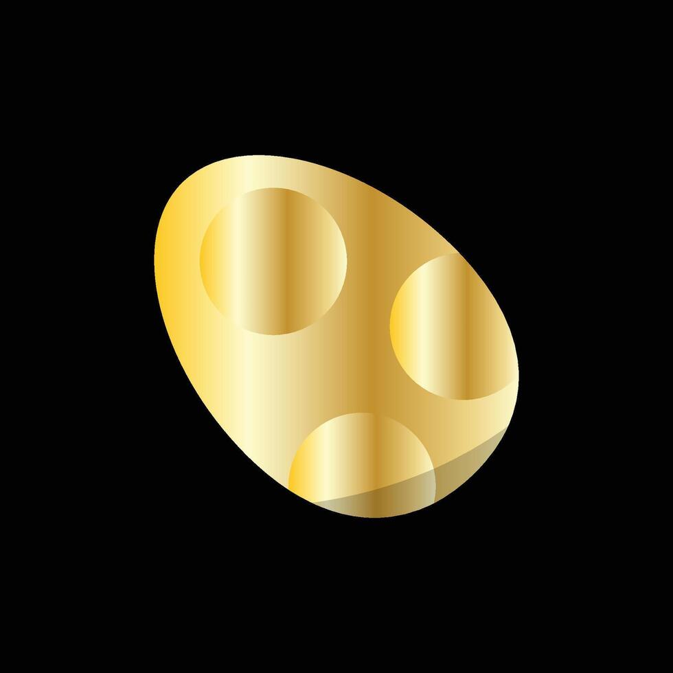 Mysterious Egg Gold vector