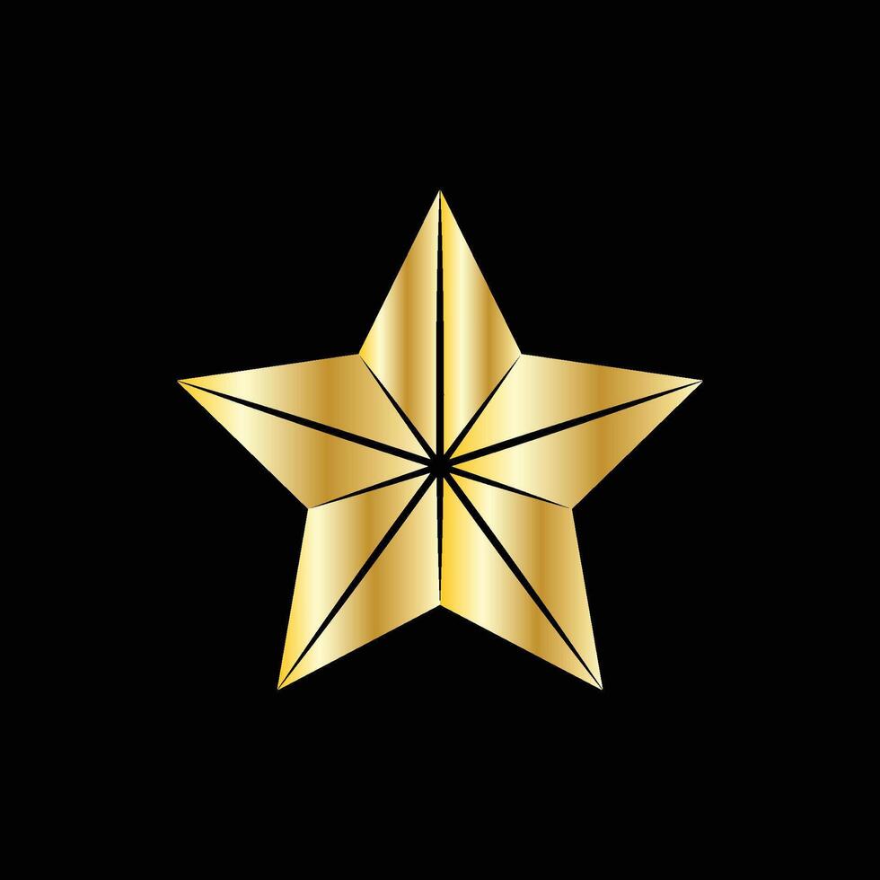 Star Coin Gold vector