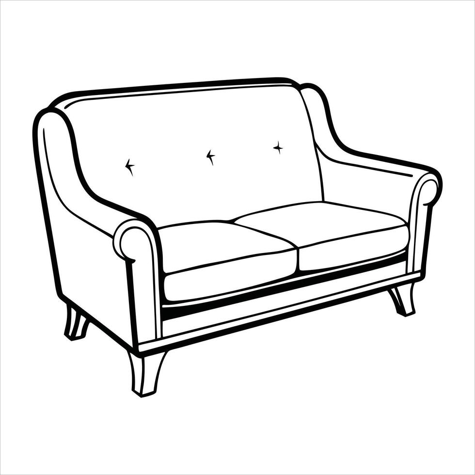 sofá Arte ilustración vector