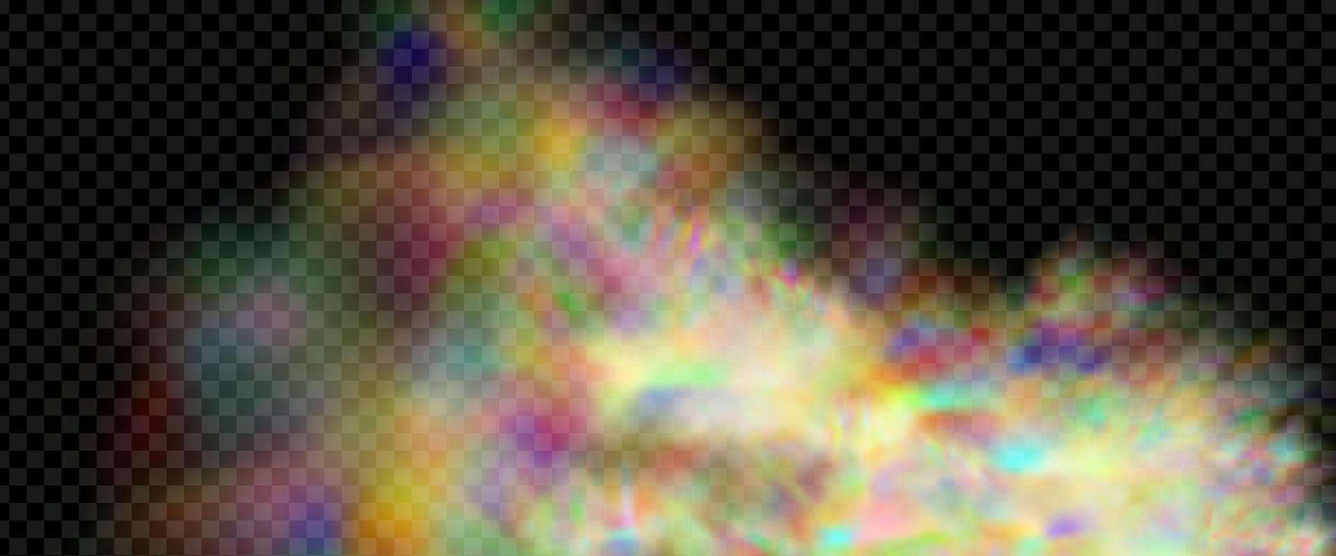 An explosion of colorful smoke clouds.Multicolor fog with blue and yellow particles.Explosions of color powder. vector