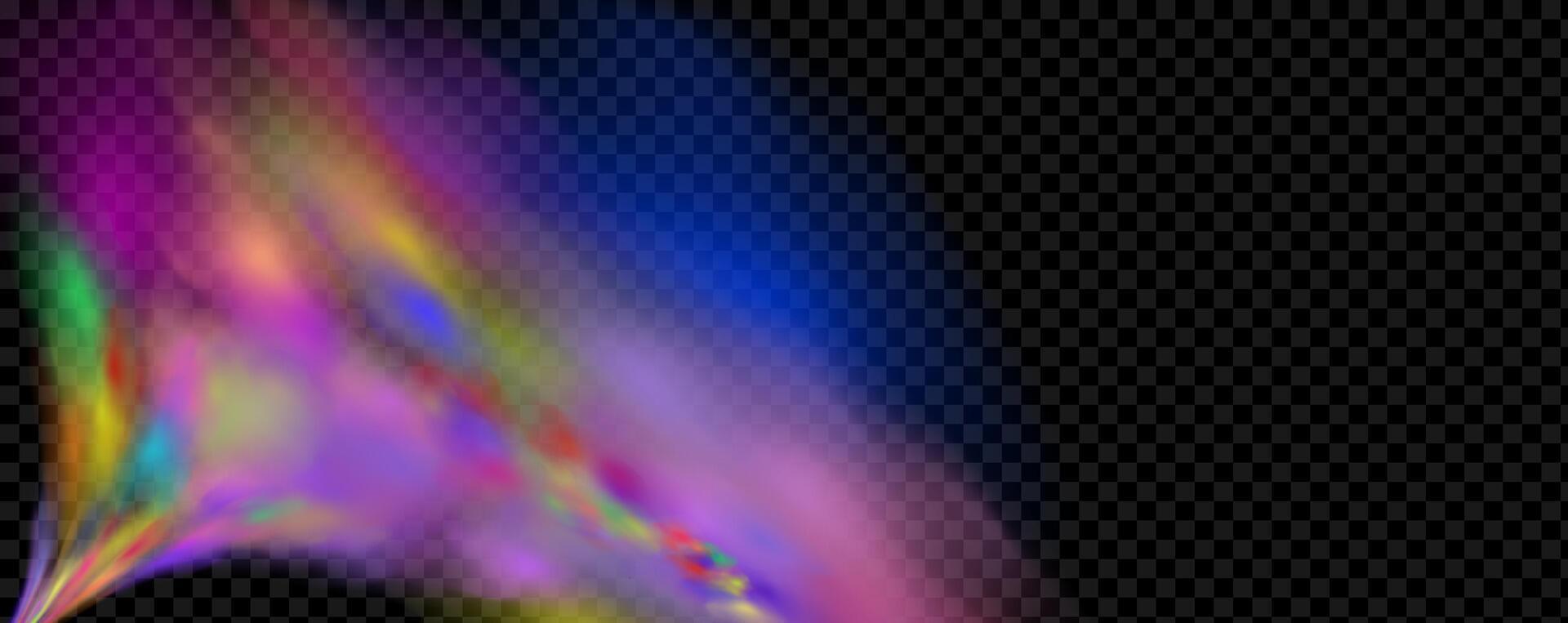An explosion of colorful smoke clouds.Multicolor fog with blue and yellow particles.Explosions of color powder. vector