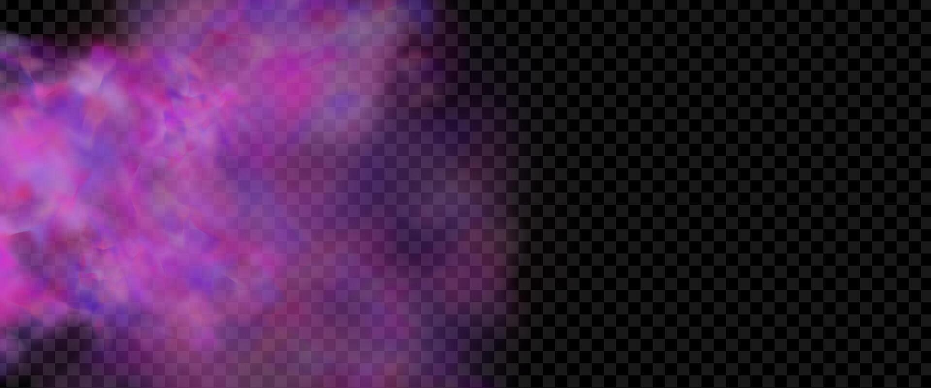 An explosion of colorful smoke clouds.Multicolor fog with blue and yellow particles.Explosions of color powder. vector