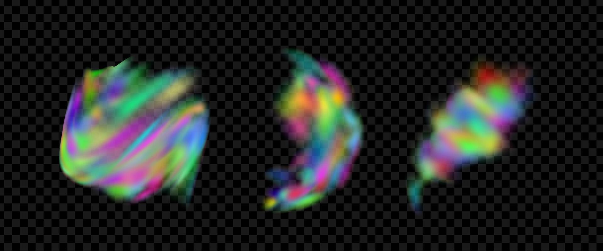 An explosion of colorful smoke clouds.Multicolor fog with blue and yellow particles.Explosions of color powder. vector