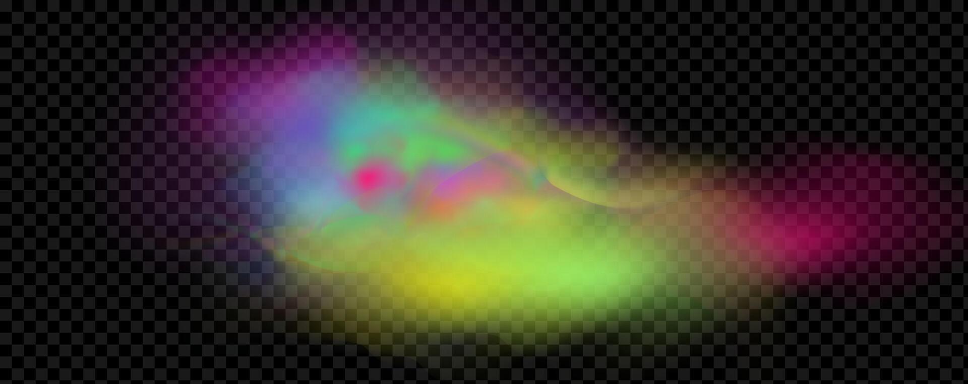An explosion of colorful smoke clouds.Multicolor fog with blue and yellow particles.Explosions of color powder. vector