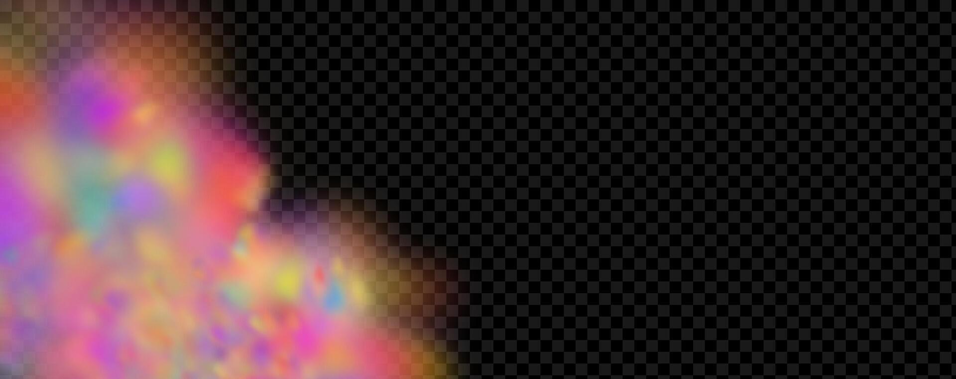 An explosion of colorful smoke clouds.Multicolor fog with blue and yellow particles.Explosions of color powder. vector