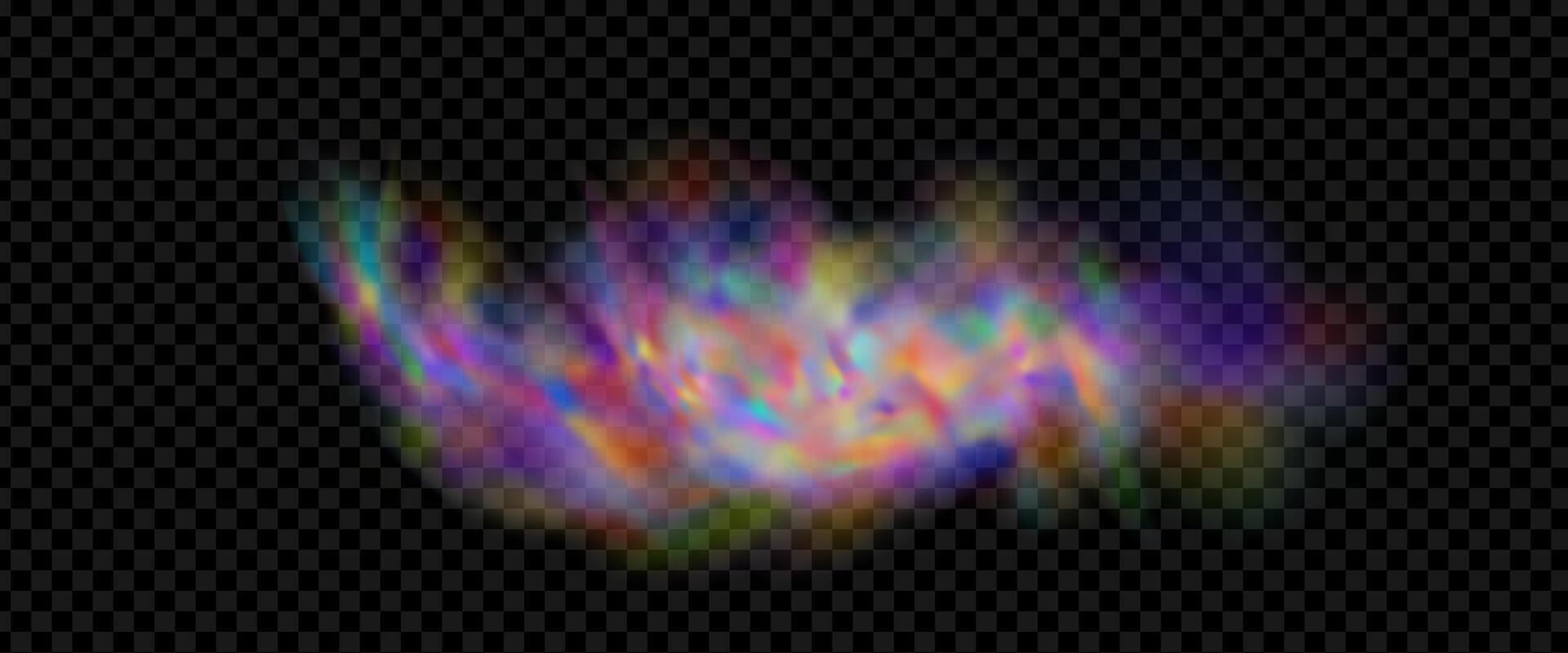 An explosion of colorful smoke clouds.Multicolor fog with blue and yellow particles.Explosions of color powder. vector
