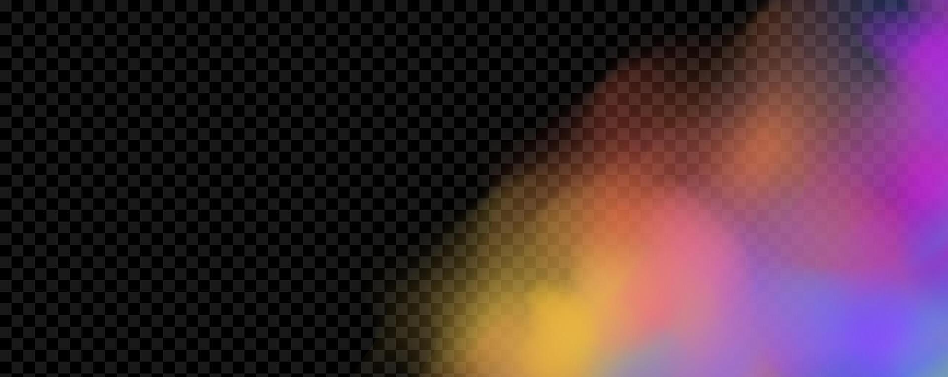 An explosion of colorful smoke clouds.Multicolor fog with blue and yellow particles.Explosions of color powder. vector