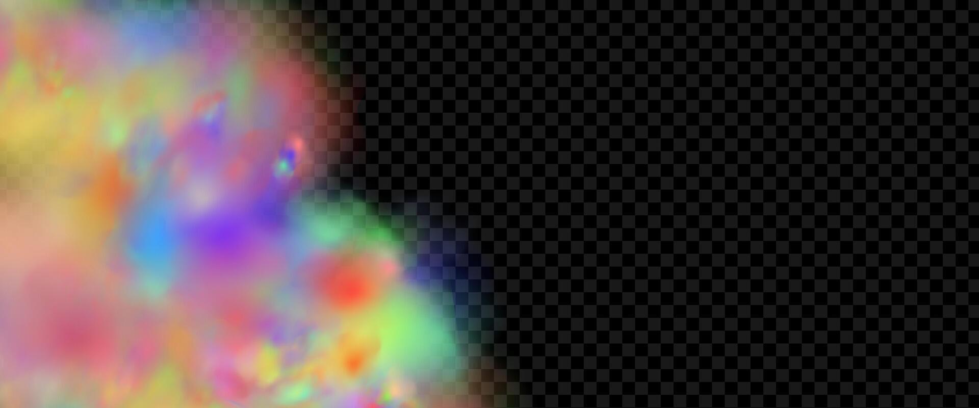 An explosion of colorful smoke clouds.Multicolor fog with blue and yellow particles.Explosions of color powder. vector