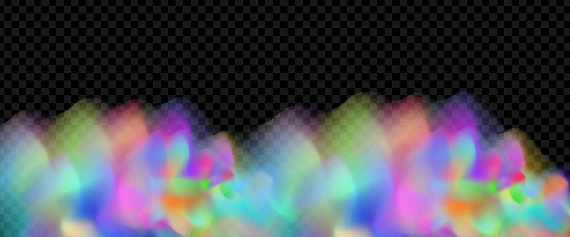 An explosion of colorful smoke clouds.Multicolor fog with blue and yellow particles.Explosions of color powder. vector