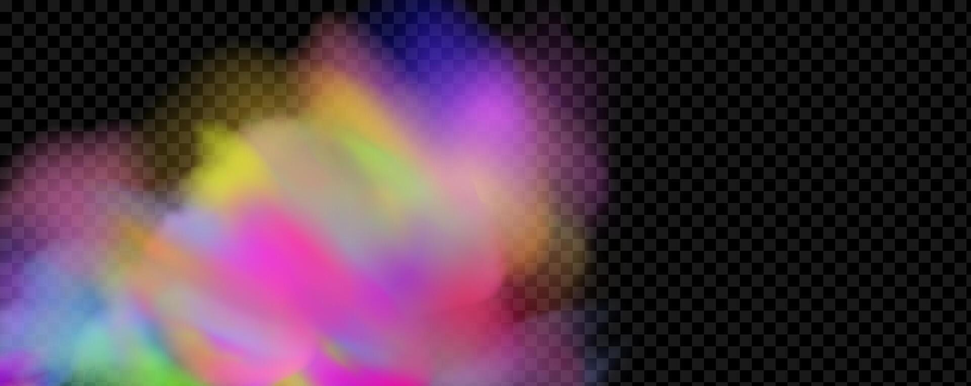An explosion of colorful smoke clouds.Multicolor fog with blue and yellow particles.Explosions of color powder. vector