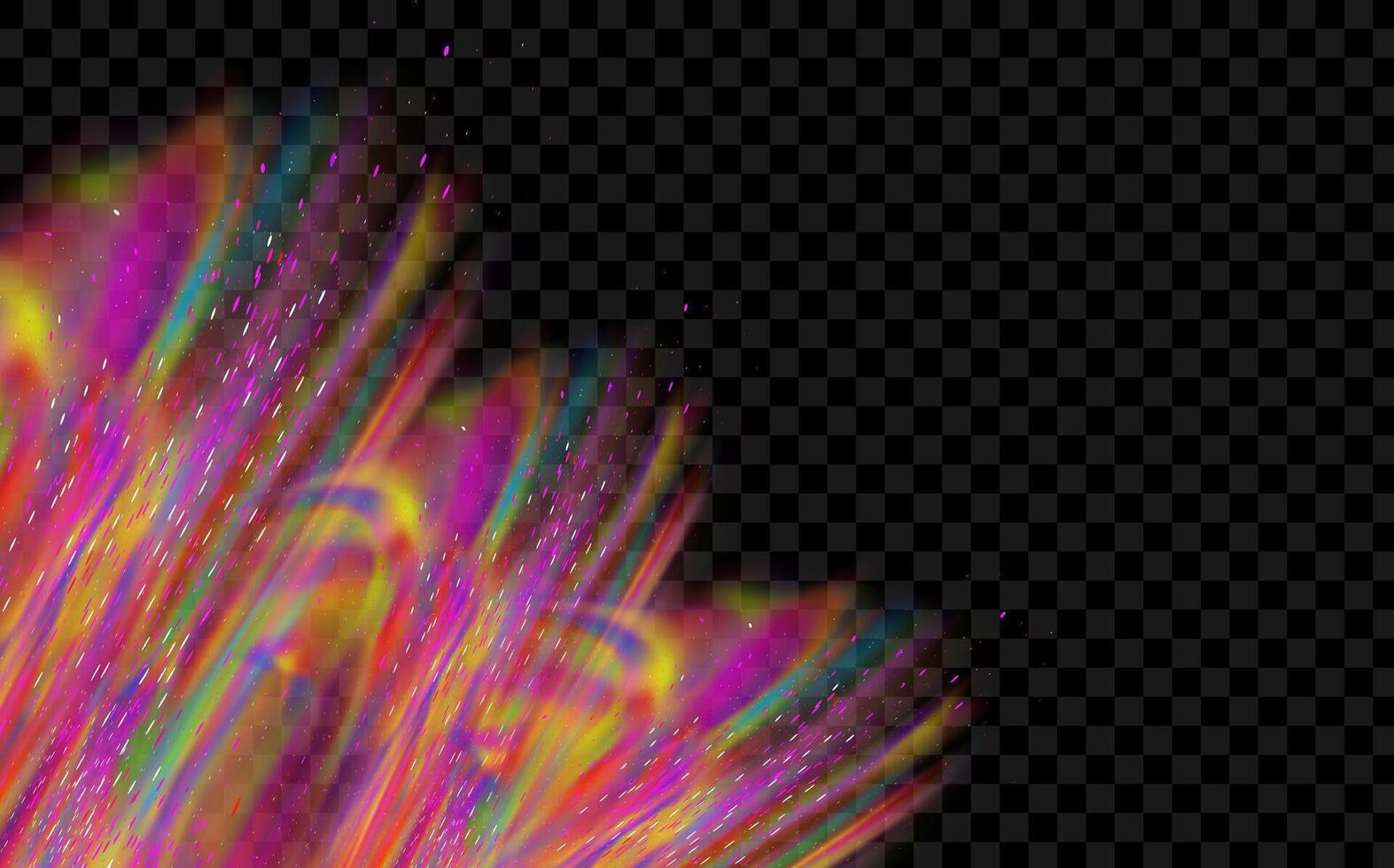 An explosion of colorful smoke clouds.Multicolor fog with blue and yellow particles.Explosions of color powder. vector