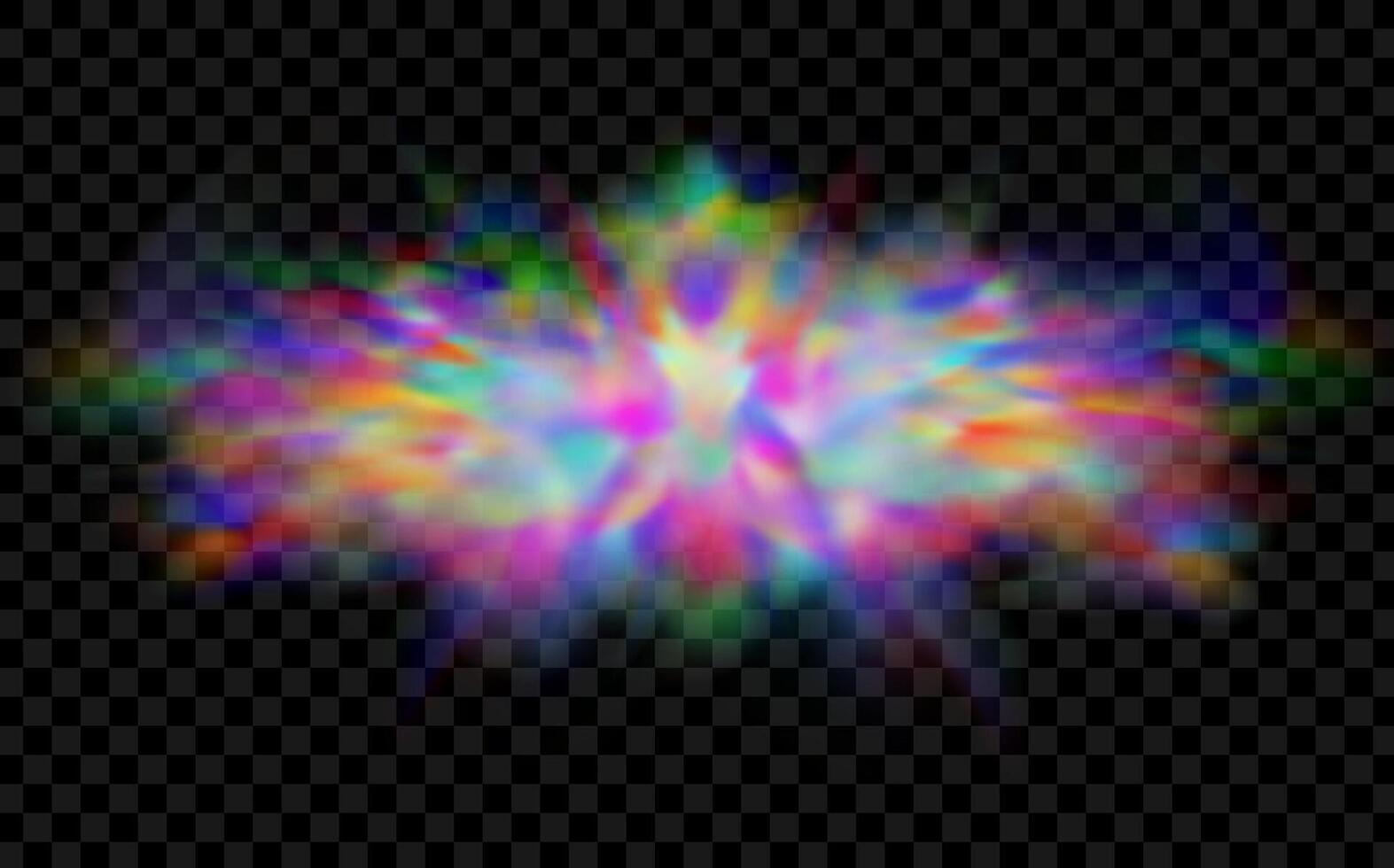 An explosion of colorful smoke clouds.Multicolor fog with blue and yellow particles.Explosions of color powder. vector