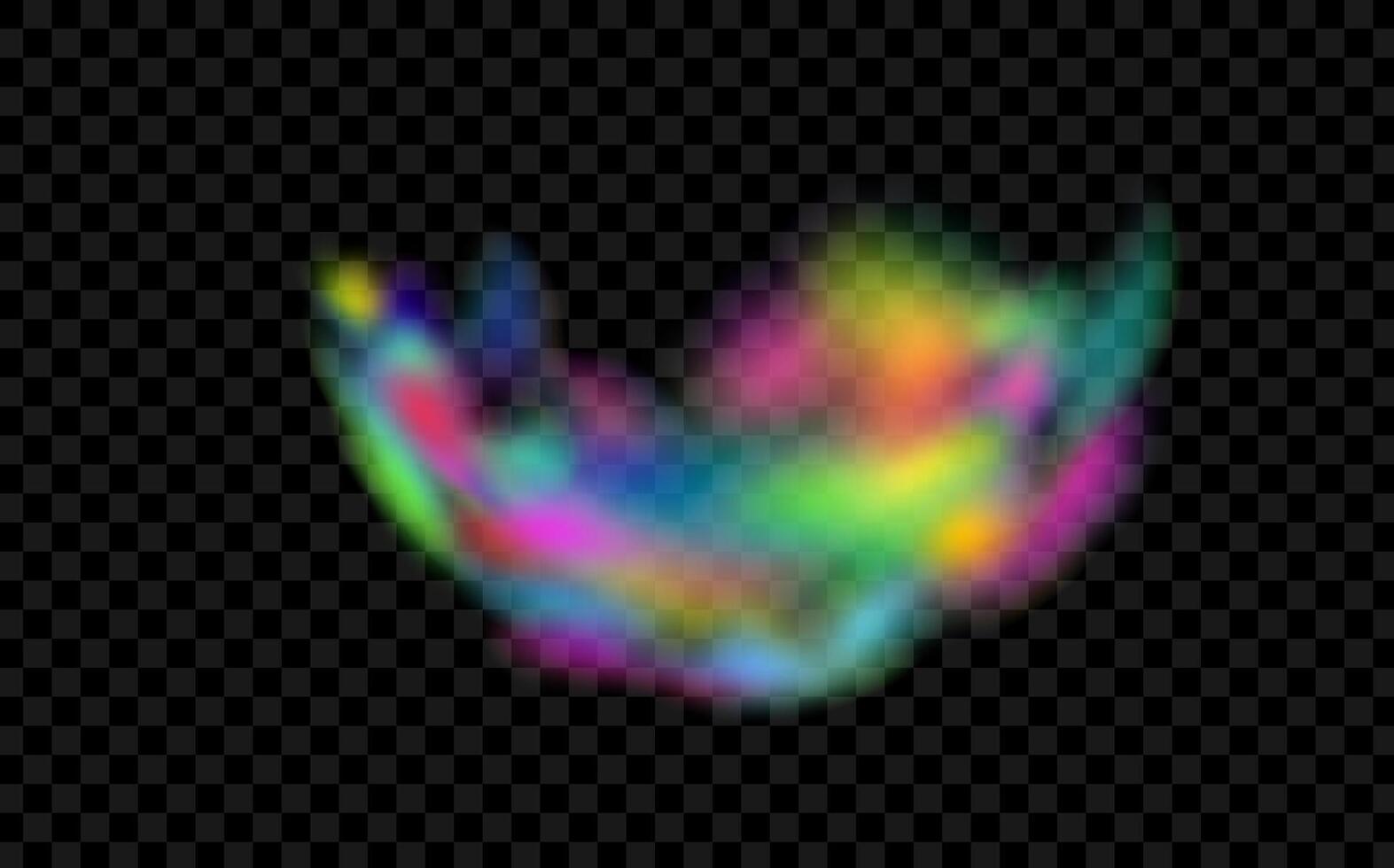 An explosion of colorful smoke clouds.Multicolor fog with blue and yellow particles.Explosions of color powder. vector