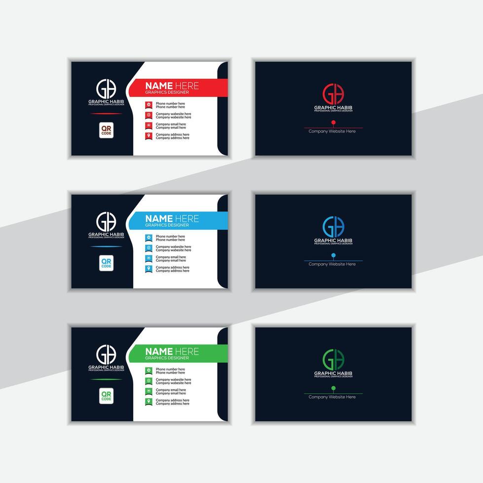 Creative Business Card and Templates. vector