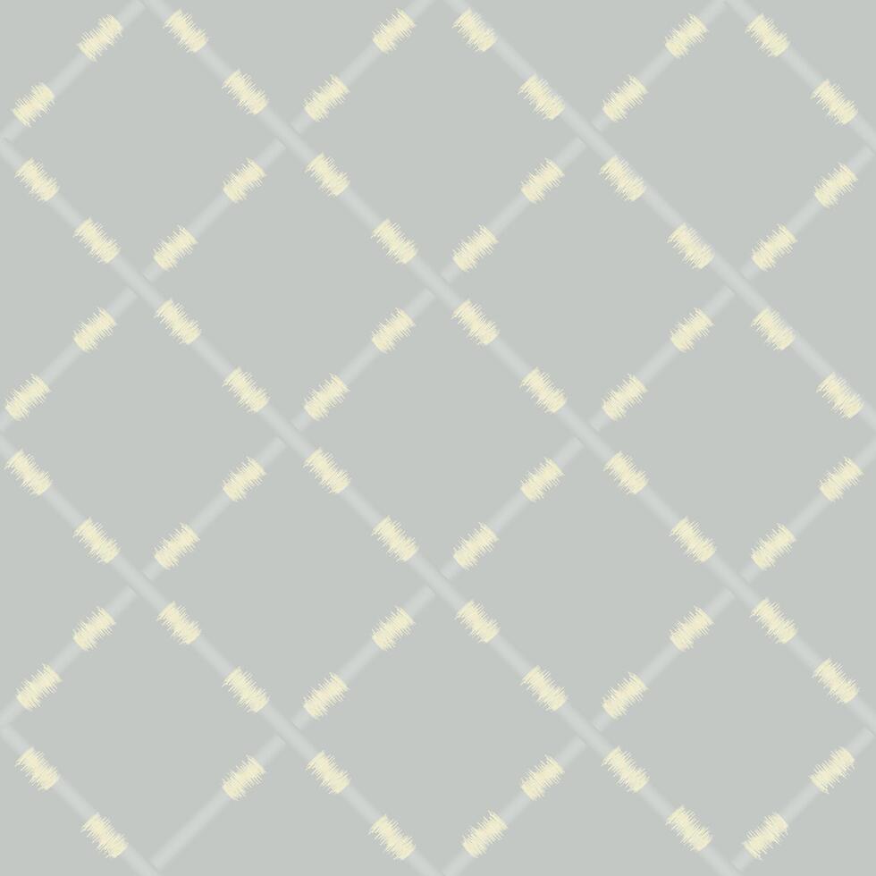 Abstract arabesque seamless pattern. Artistic ripple line with geometric shapes. Linea fabric texture vector