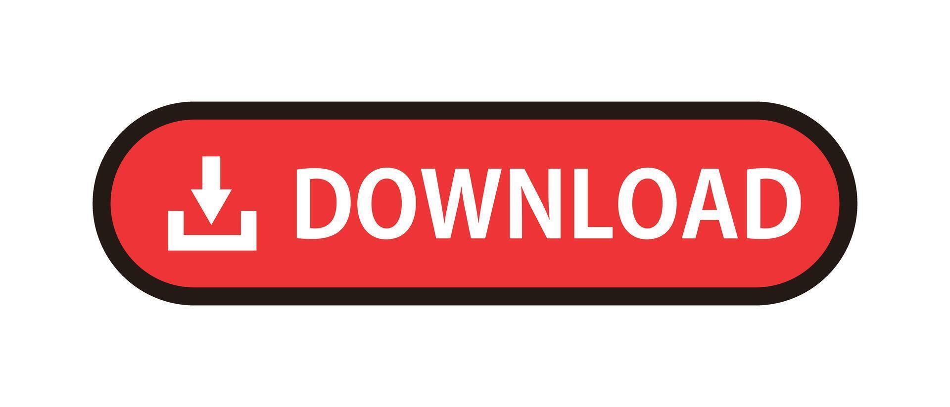 Logo and icon for download button. vector
