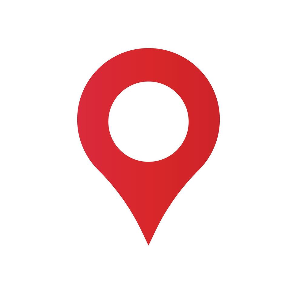 Map pin icon on a map. Location display and current location. vector