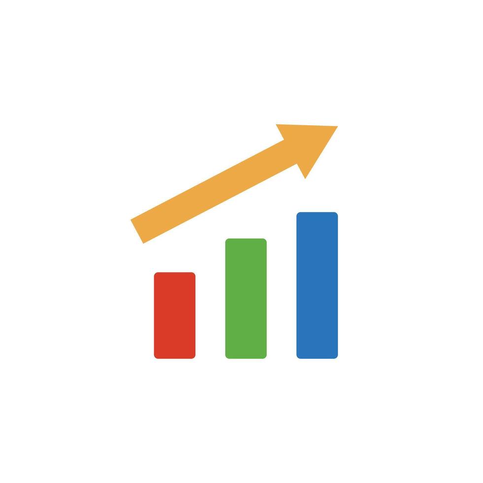 Bar graphs, charts. Statistics on business performance. Investment analysis. vector