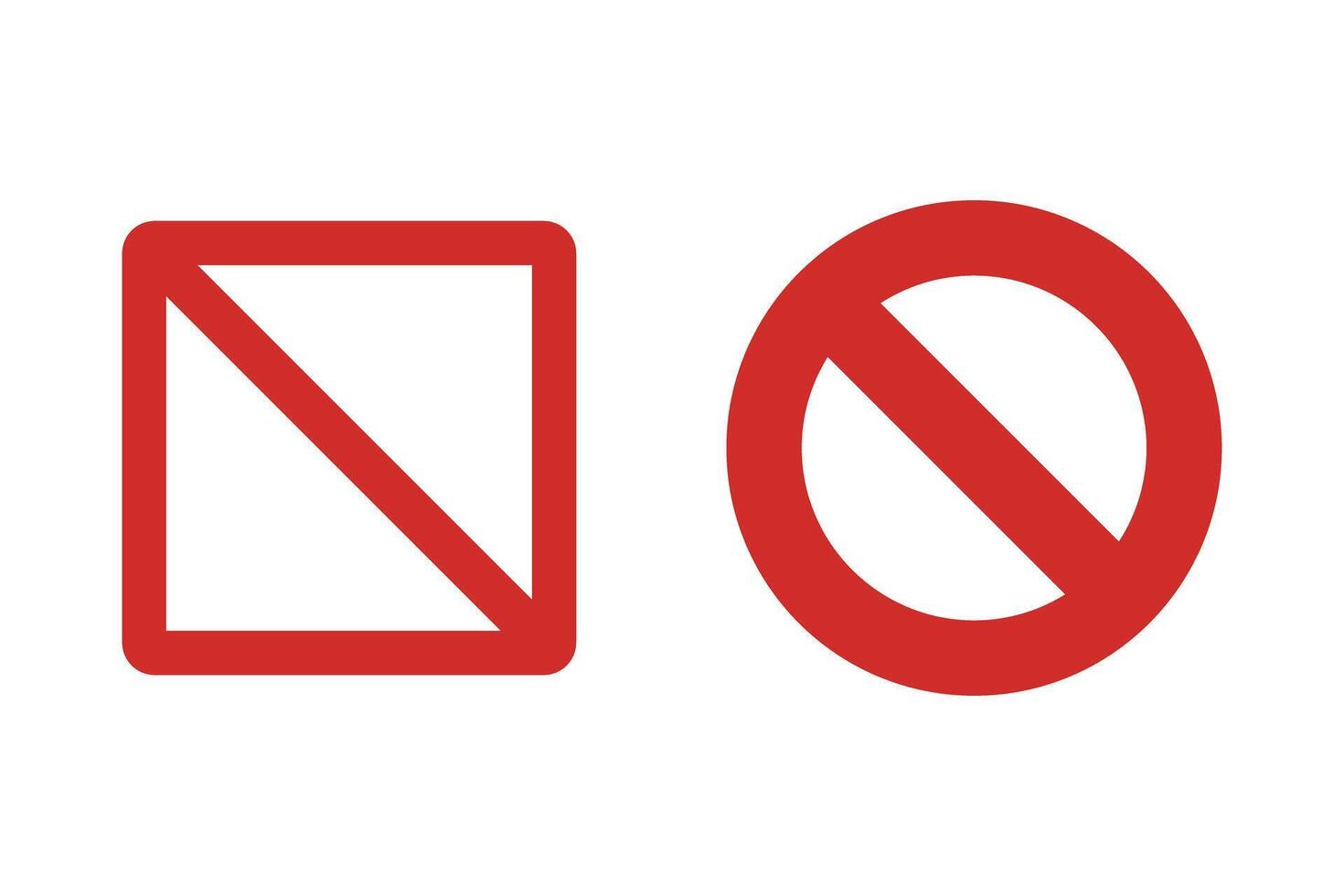 Stop sign icon set. vector
