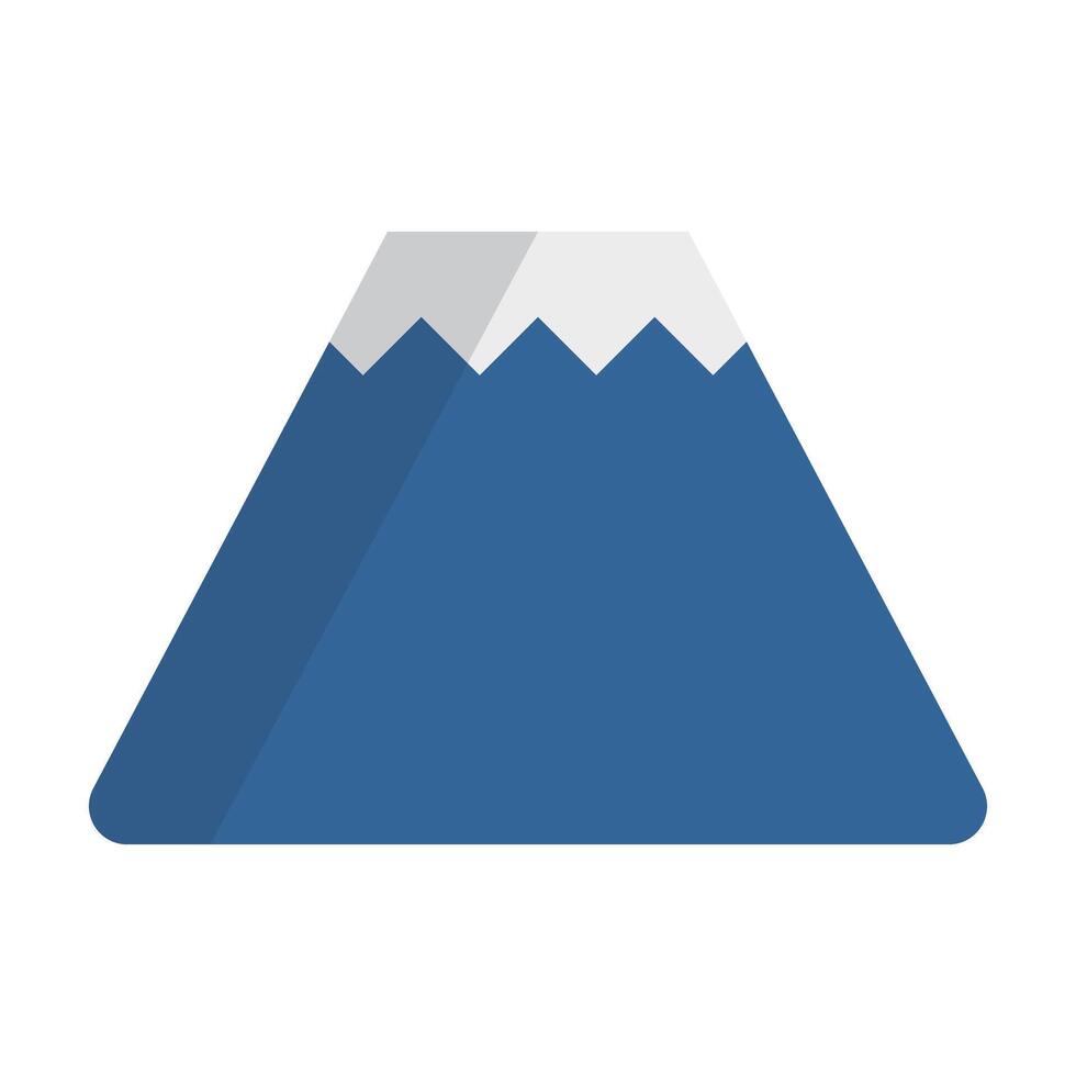 Flat Design Mount Fuji. vector