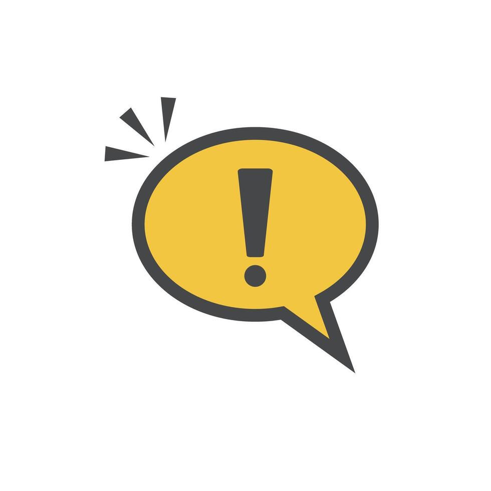 Pop-up attention balloons. Warnings and instructions. vector