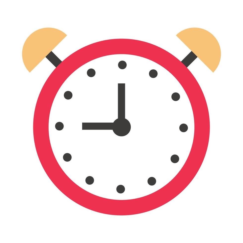 Red alarm clock vector