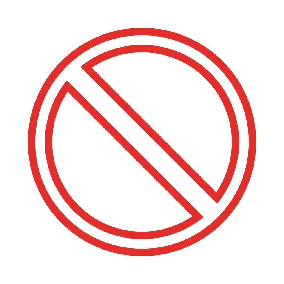 Red stop sign icon. vector