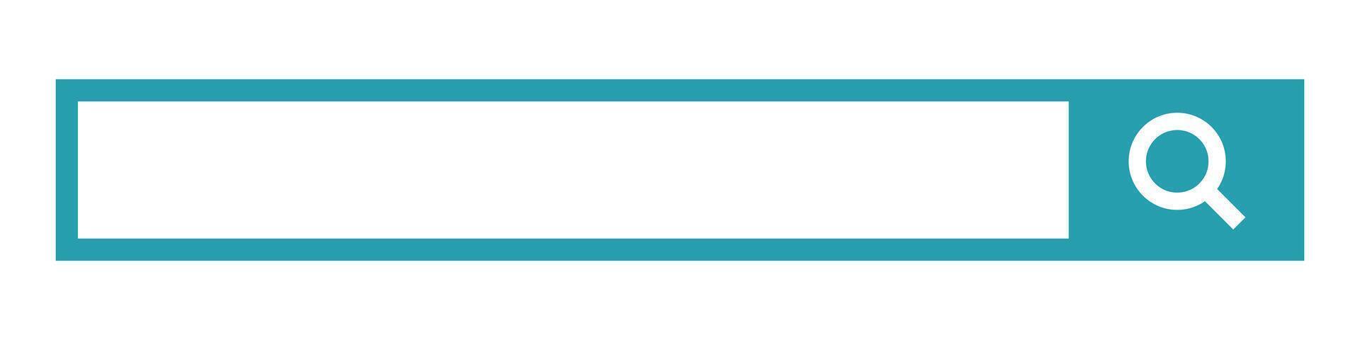 Magnifying glass search box. vector
