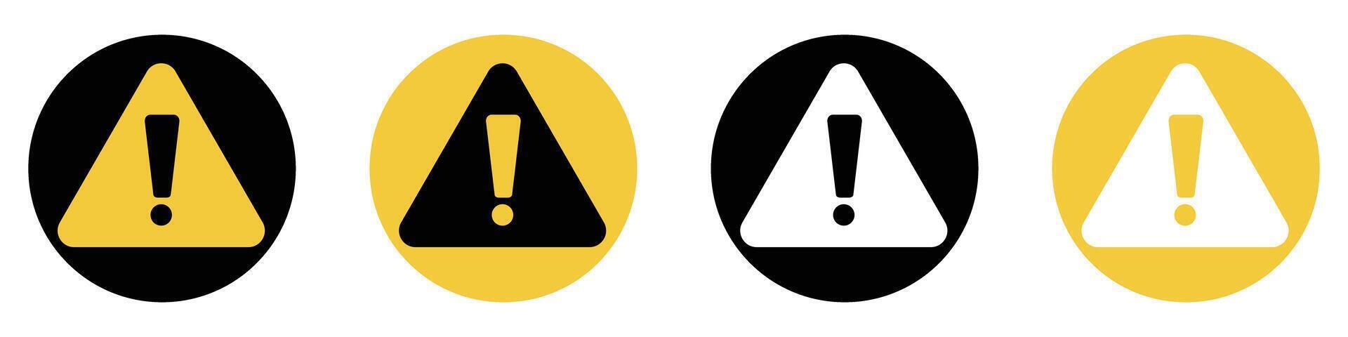 Warning signs or caution signs vector