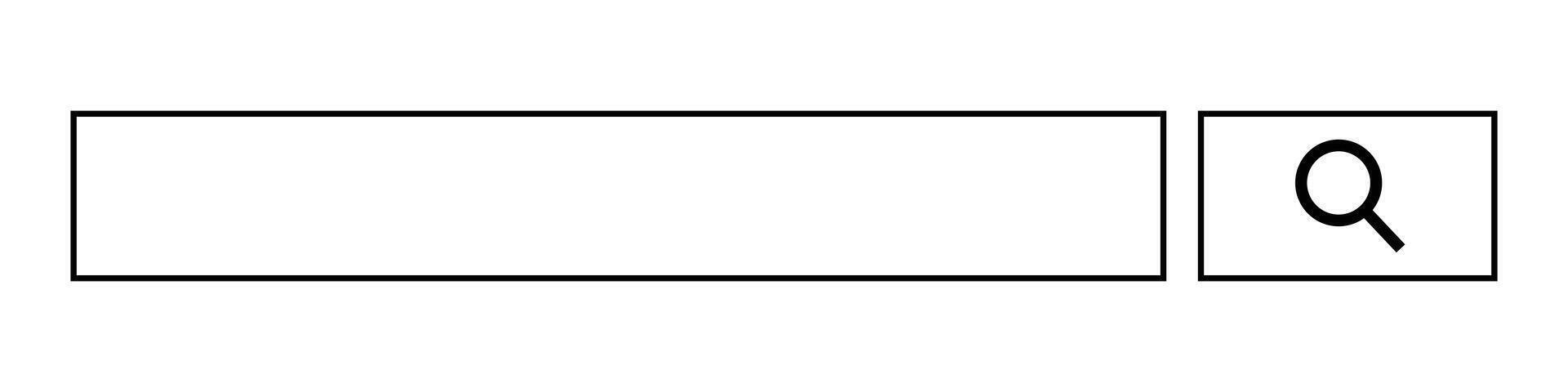 Search box for Internet search. vector