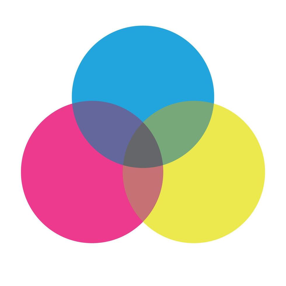 Simple CMYK icon. vector