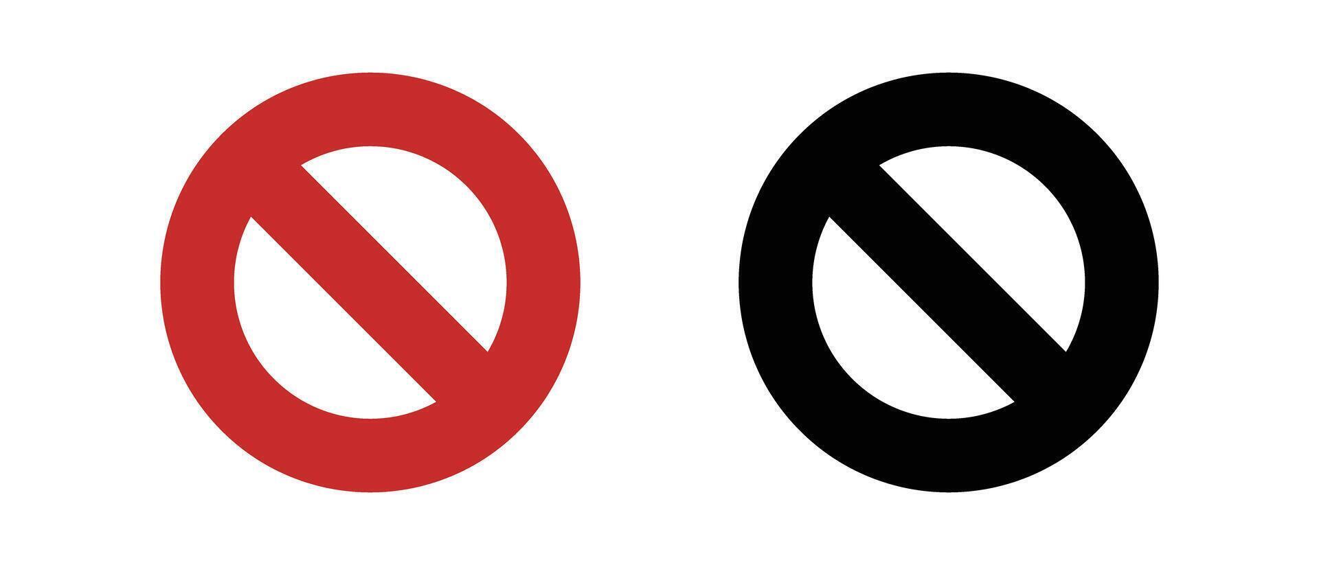 A set of stop sign icons. Traffic. vector