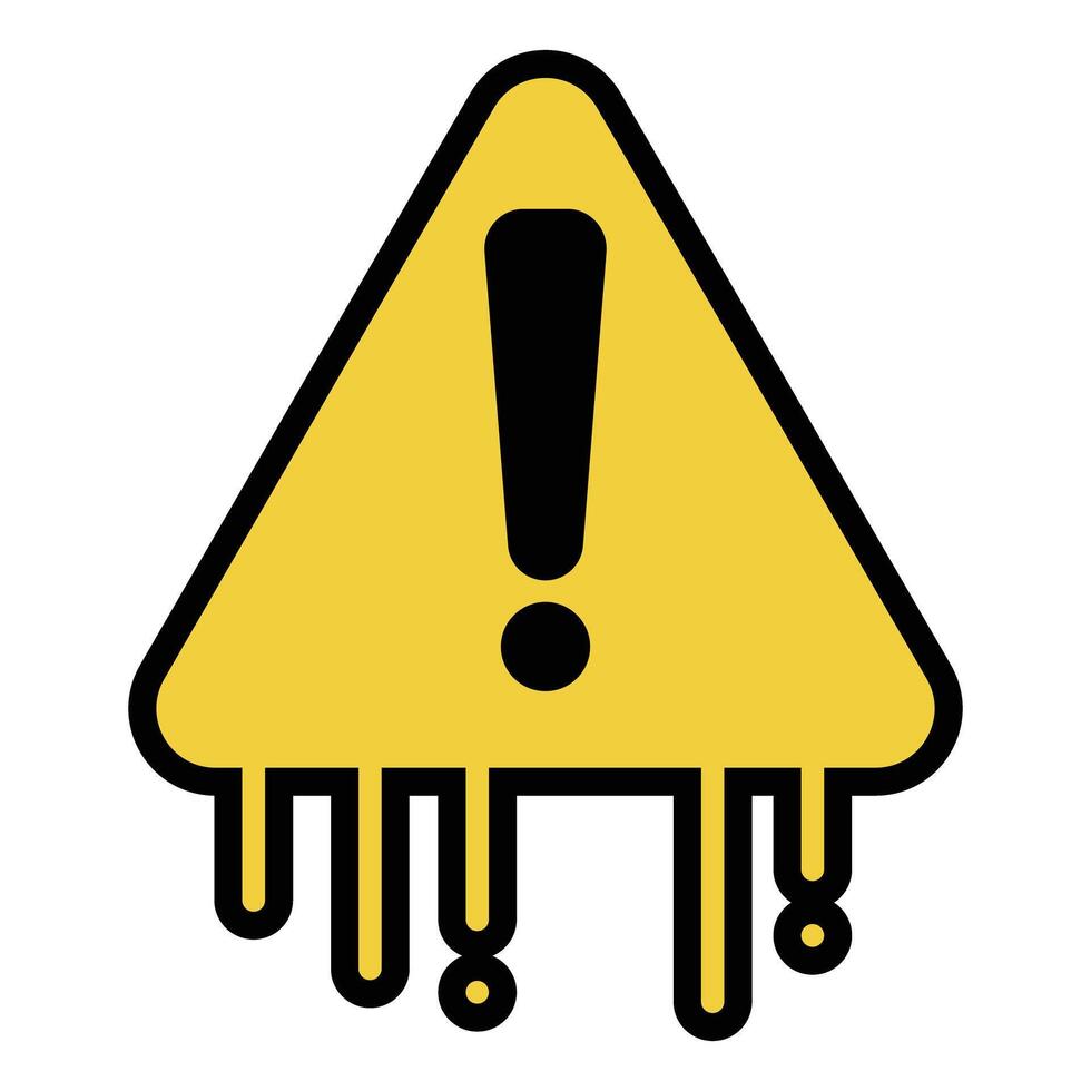 Caution or danger. Exclamation mark icon. Vectors. vector