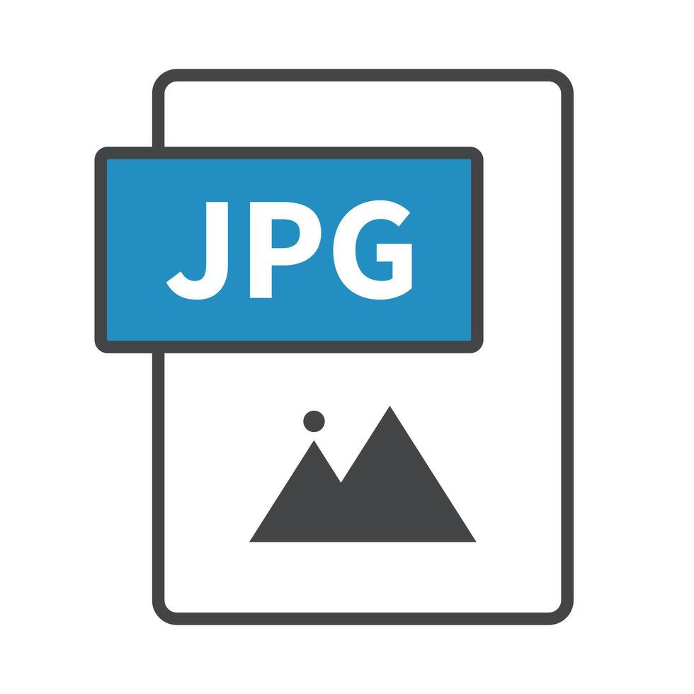 JPG file icon. File saving extension for images. Saving a photo. vector