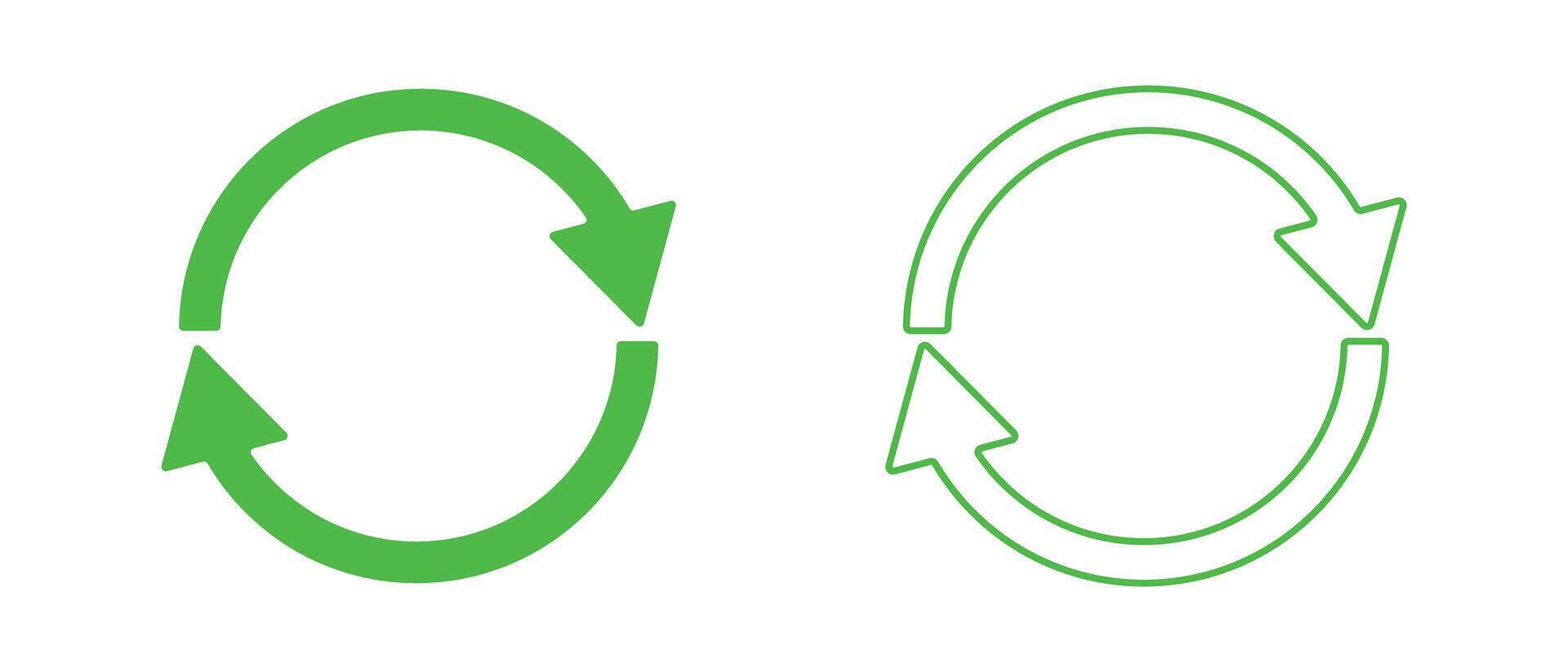 A set of recycling mark icons. vector