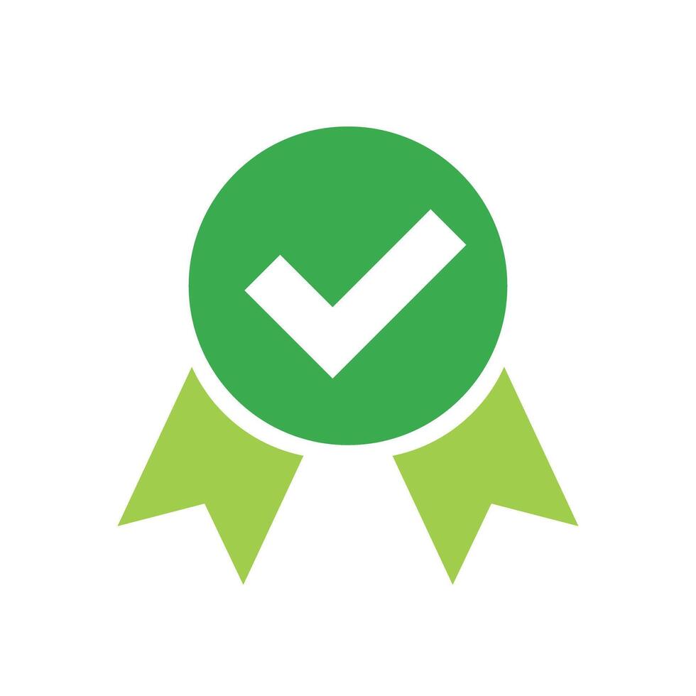 Check mark badge. Awards and certifications. vector